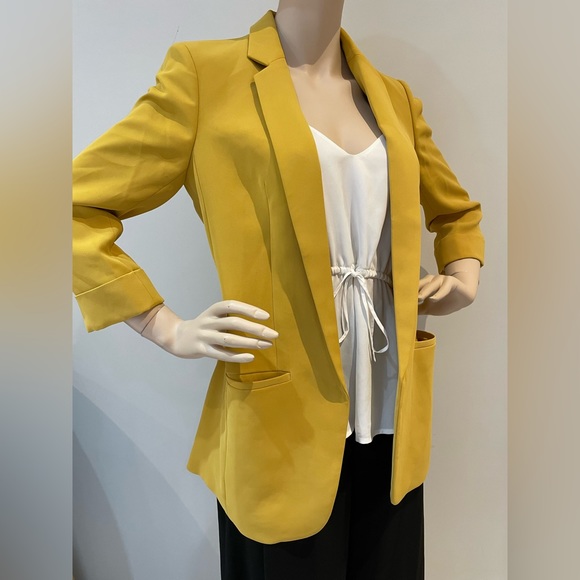 Express Jackets & Blazers - EXPRESS | yellow mustard gold-ish Blaser Size Small